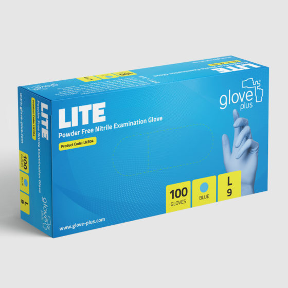 Lite Gloves Blue product pack