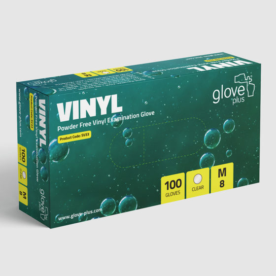Vinyl Gloves Clear product pack