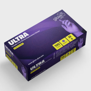 Ultra Gloves Purple product box